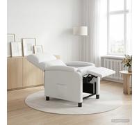 vidaXL Fauteuil inclinable Bordeaux Simili Cuir