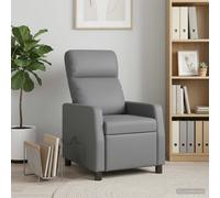 vidaXL Fauteuil inclinable Marron Simili Cuir