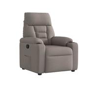 vidaXL Fauteuil inclinable – Tissu taupe