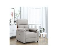VIDAXL Fauteuil inclinable taupe