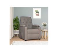 vidaXL Fauteuil inclinable Taupe Tissu