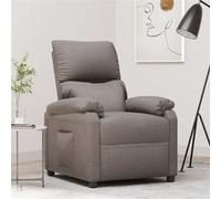 Fauteuil inclinable Taupe Tissu Taupe G