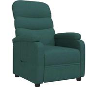 Fauteuil inclinable Vert foncé Tissu