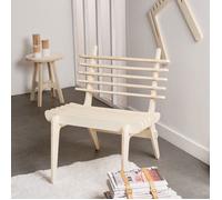 Fauteuil Japandi SIMPLICITY - FACTORY - Beige TU