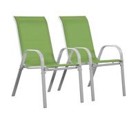 Fauteuil jardin Textilène ""Cordoba"" - Phoenix - Vert - Lot de 2