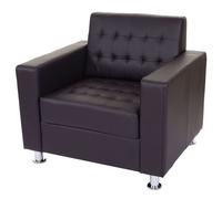 Fauteuil Kunda, Fauteuil De Salon / Club, Pieds Métalliques Similicuir, Café Multicolore