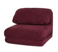 Fauteuil-lit HWC-E68, Canapé-lit Fauteuil fonctionnel Fauteuil pliant Fauteuil relax, tissu/textile bordeaux