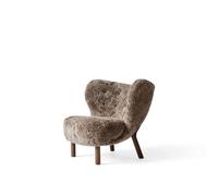 Fauteuil Little Petra VB1 en Peau de Mouton Sahara/ Noyer