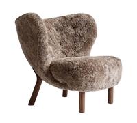 Fauteuil Little Petra VB1 structure noyer WxDxH 79x83x75cm