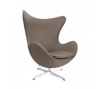 Fauteuil L'Oeuf/ Egg Chair™ étoffe satin polished aluminium base