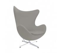 Fauteuil L'Oeuf/ Egg Chair™ étoffe satin polished aluminium base