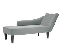 vidaXL Fauteuil long avec accoudoir droit gris clair tissu, fauteuil, fauteuil de détente, fauteuil long rembourrée, 4009800