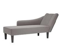 vidaXL Fauteuil long avec accoudoir droit taupe tissu