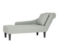 vidaXL Fauteuil long avec accoudoir - Gris clair