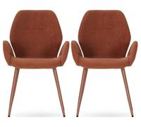 Fauteuil Lot de 2 F. Ansu terracotta