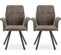 Fauteuil Lot de 2 F. Mery gris foncé