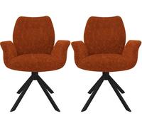 Fauteuil Lot de 2F. Peter pivotante terra cotta