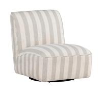 Fauteuil Lounge à Rayures My 88cm Beige