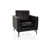Fauteuil lounge / Canapé une place BAVERO PU noir