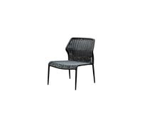 Fauteuil lounge en métal gris, structure en fer, fixe - Chehoma, Triana - 58x58x78 cm