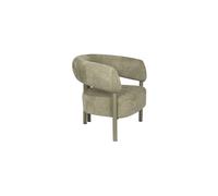 Fauteuil lounge en tissu vert Heels