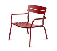 Fauteuil lounge Granada rouge 68.2x75x69.5 cm