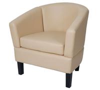 Mendler Fauteuil club lounge - Crème
