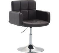 CLP Fauteuil Lounge Design Los Angeles Similicuir I Chaise Design Réglable en Hauteur et Pivotante I Chaise de Salle à Manger I Couleur: Couleur:Marron