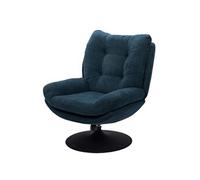 Fauteuil bleu avec piètement noiro