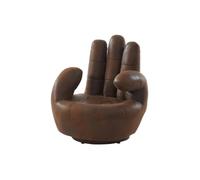 Fauteuil main pivotant CATCHY en microfibre vieillie