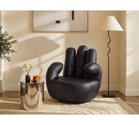 Fauteuil main pivotant CATCHY en simili - Noir
