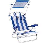 Fauteuil Marinera à 7 positions avec accoudoirs porte-serviettes