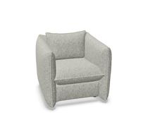 Fauteuil Mariposa Club Nubia Crème/Marron foncé
