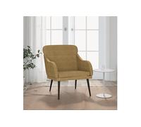 Fauteuil Marron 63x76x80 cm Velours