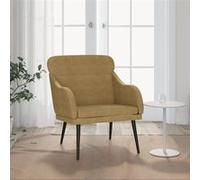 Fauteuil Marron 63x76x80 cm Velours Marron G