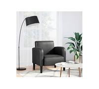vidaXL Chaise de canapé 4100529 similicuir noir 54 cm avec accoudoirs