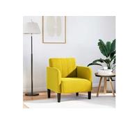 Fauteuil met armleuningen cm velours jaune