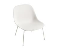 Fauteuil Muuto Fibre m. Base Tube Blanc Naturel/Blanc