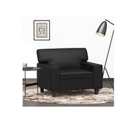 Fauteuil Noir 60 cm Similicuir