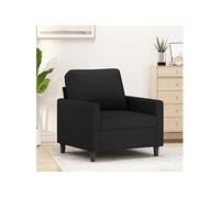 vidaXL Fauteuil Noir 60 cm Velours