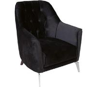 Fauteuil noir de luxe Club Lounge Fauteuil monoplace Meuble TV