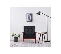Fauteuil noir similicuir