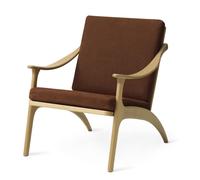 Fauteuil Nordique Chaleureux à Dossier Inclinable en chêne/Nabuk Terra