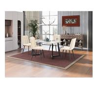 Fauteuil Nouveau Premium sense chaises de salle à manger (4), beige, set de 4 chaises rembourrées Design avec dossier, sièges avec