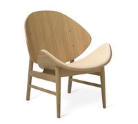Fauteuil Orange avec Assise en Tissu Végétal 090/chêne