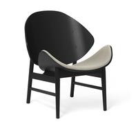 Fauteuil Orange avec Assise Rembourrée Vidar 222/Chêne Noir , Style Nordique Chaleureux