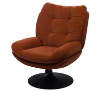 Fauteuil orange avec piètement