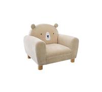 Fauteuil oreilles ours coloris beige - L. 52 x l. 44 x H. 43 cm --