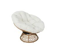 - Fauteuil papasan avec assise pivotante CANCUN - Beige - Cancun