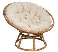 Fauteuil papasan en rotin Seram Atmosphera Beige G